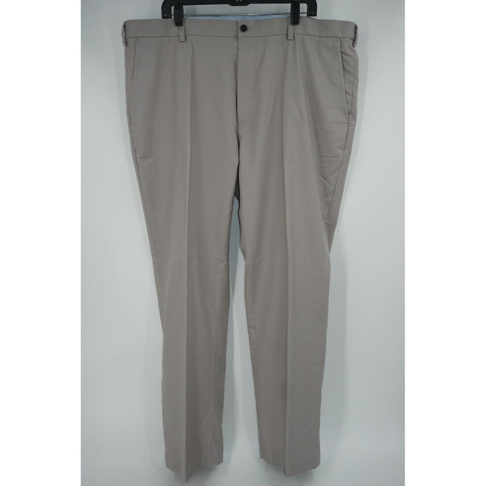 Brooks Brothers Pants Mens 44x32 Beige Clark‎ Fit Advantage Chino Stretch